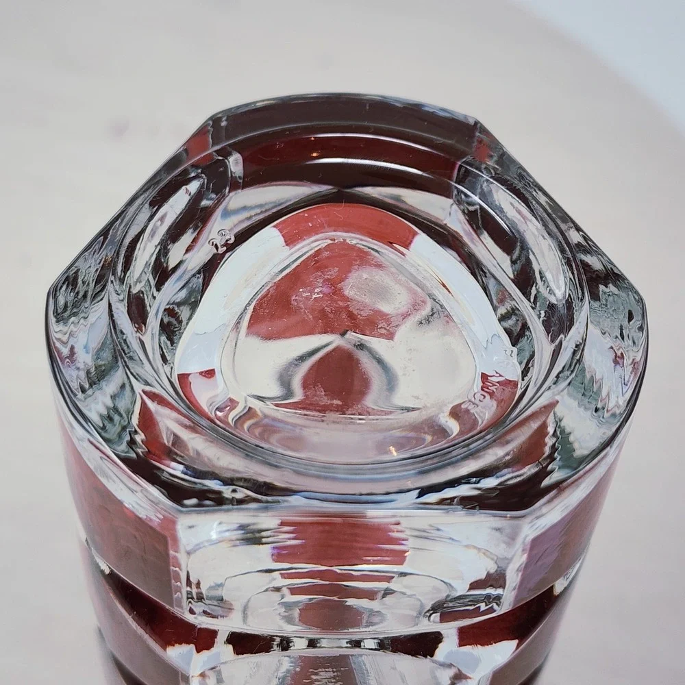 Vtg Luminarc Glass Vase 6.5